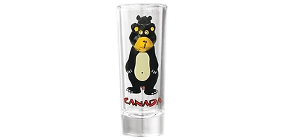 3D Shooter Black Bear Shot Glass