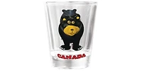 3D Shot Glass Black Bear