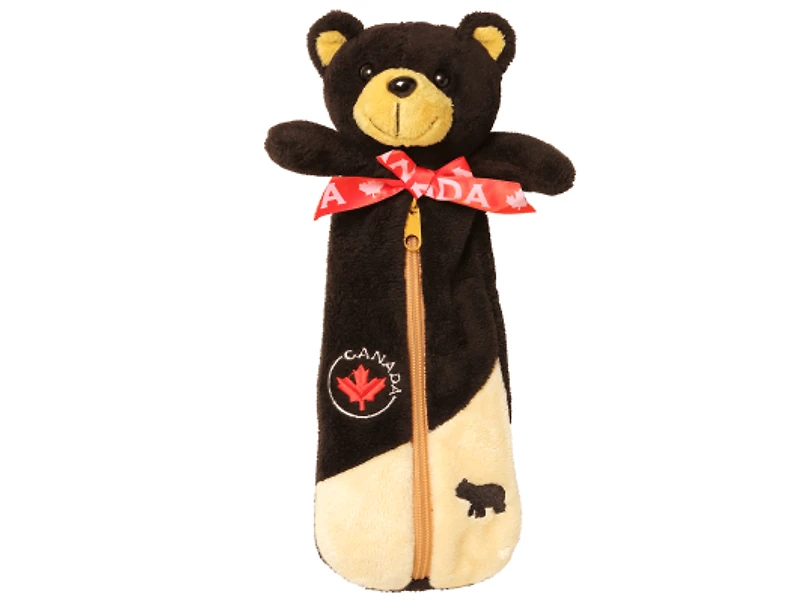 Plush Pencil Case Black Bear