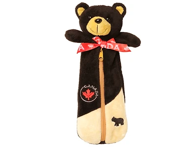 Plush Pencil Case Black Bear