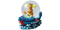 Snow Globe Moose Canoe