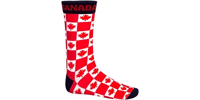 Sock Maple Leaf Grid