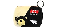 Plush Coin Purse Black Bear