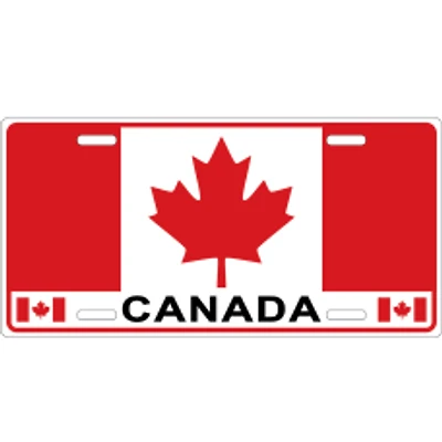 License Plate Canada Flag