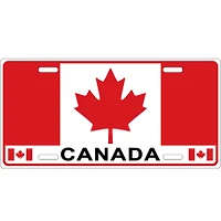 License Plate Canada Flag