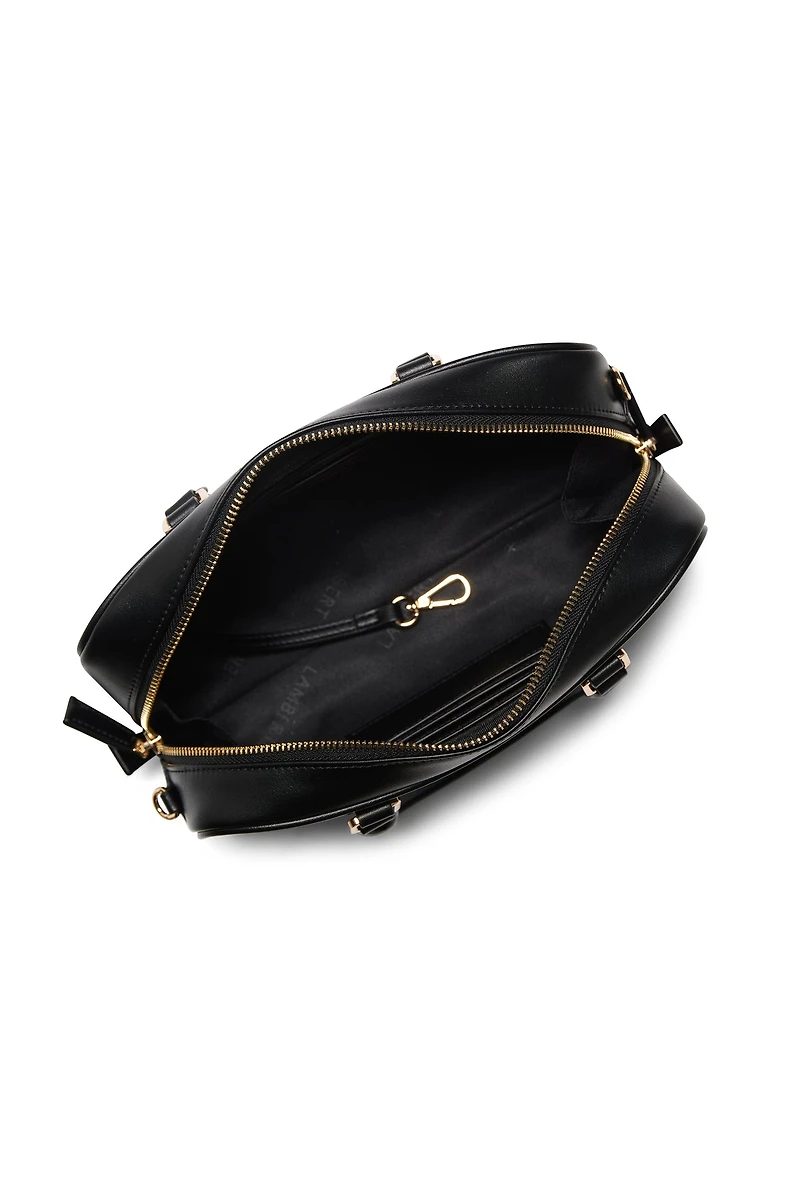 Le Camille - Sac à main 2-en-1 en cuir vegan noir