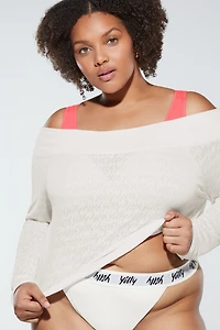 Major Label Off The Shoulder Pullover