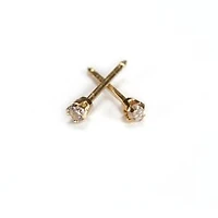 Maquillage Zircon cubique or jaune 2 mm. 14k | Faces Cosmétiques