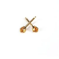 Maquillage Mini Novembre / topaze / or jaune 2 mm. 14k | Faces Cosmétiques
