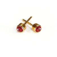 Maquillage Rose Bezel / or jaune 3 mm. 14k | Faces Cosmétiques