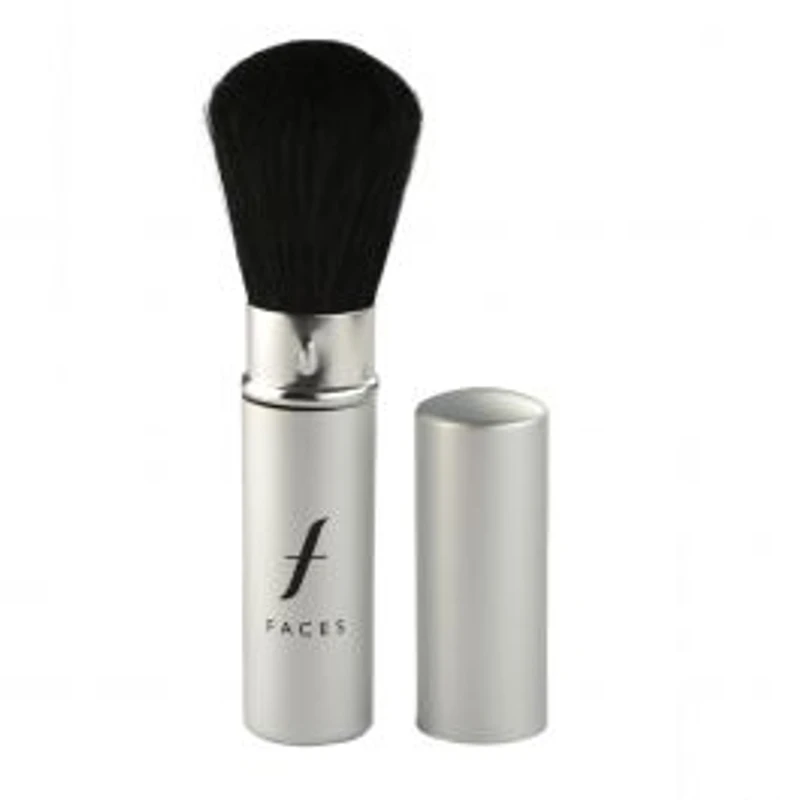 Maquillage Pinceau poudre rétractable argent no. 014 | Faces Cosmétiques