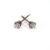 Maquillage Cubic Zirconia white gold 3mm. 14k | Faces Cosmétiques