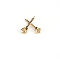 Maquillage Mini April / crystal / yellow gold 14K 2mm | Faces Cosmétiques