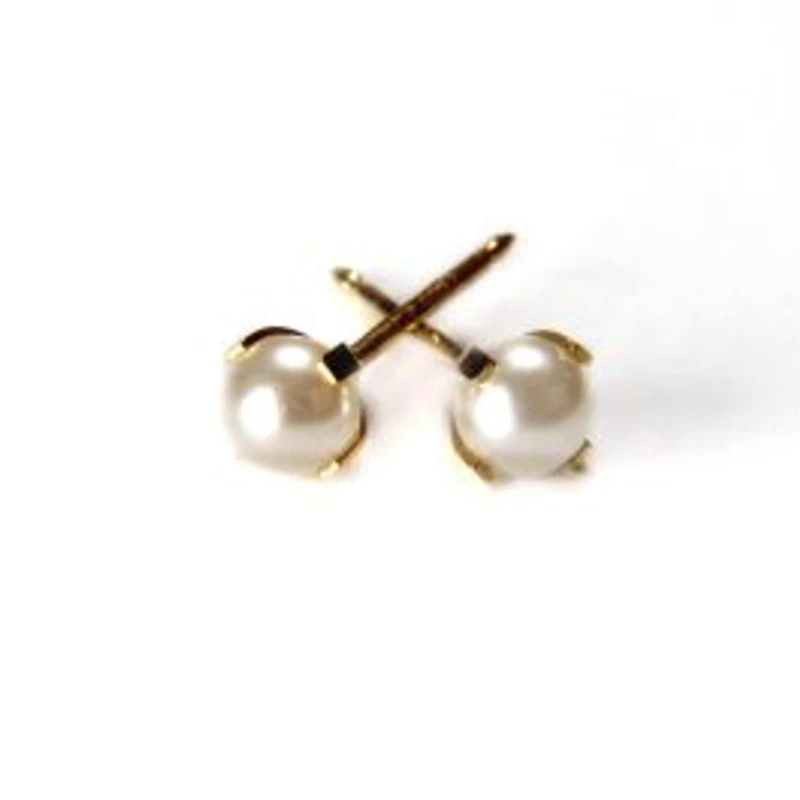 Maquillage Perle régulière étoilée / or jaune 4mm. 14K | Faces Cosmétiques