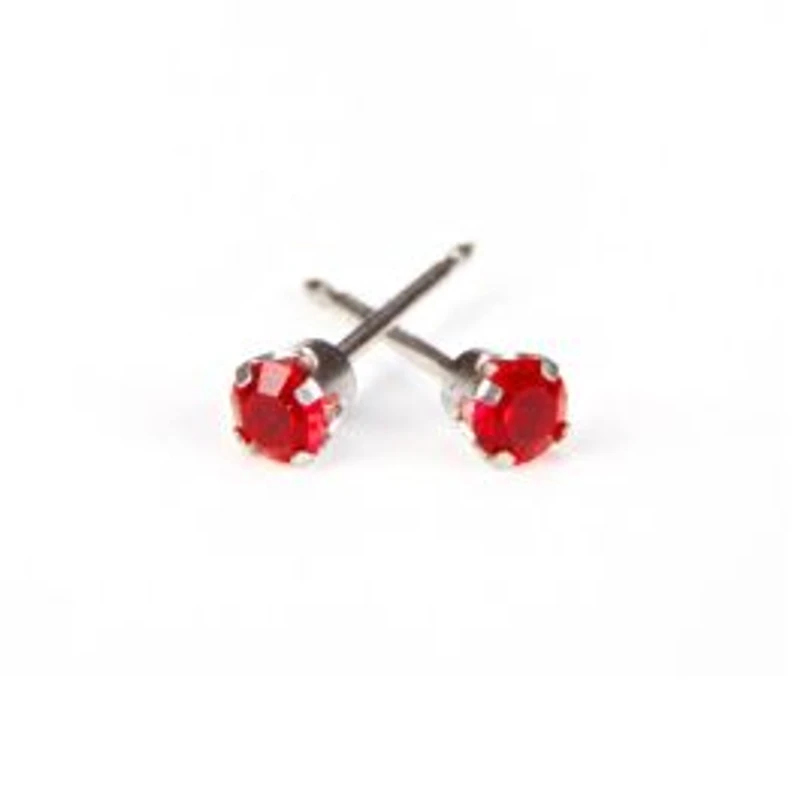 Maquillage July / ruby / white gold 14K 3mm | Faces Cosmétiques