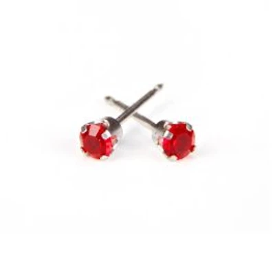 Maquillage July / ruby / white gold 14K 3mm | Faces Cosmétiques