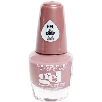 l.a. colors color craze chateau mauve gel nail polish