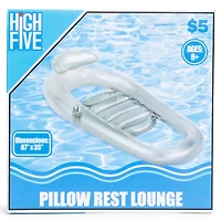 Pillow Rest inflatable Lounge Float 67in X 35in