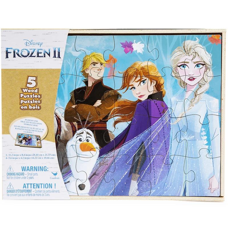 Disney Frozen 2 Wood Puzzles Box Set 5-Pack