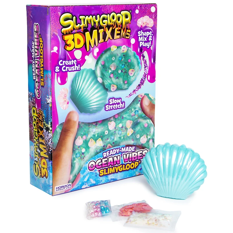slimygloop 3D mix-ins ocean vibes slime kit