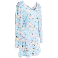 Juniors Skater Dress - Blue Floral