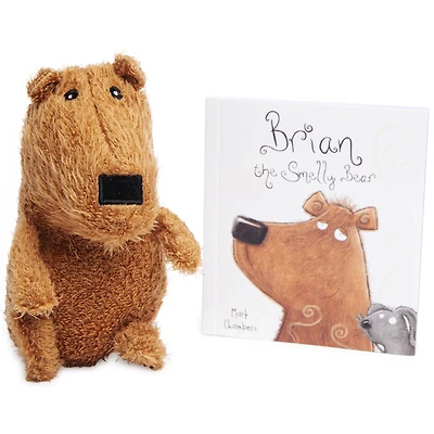'brian the smelly bear' book and plush toy gift set