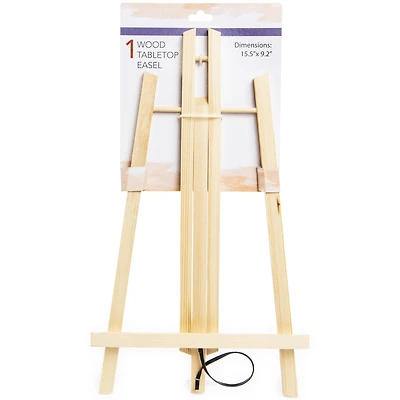 wooden tabletop easel 15in x 9in