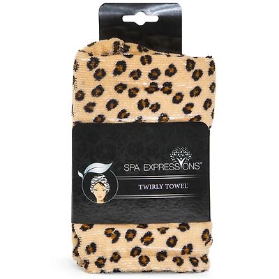 Spa Expressions™ Twirly Towel® Animal Print Hair Towel