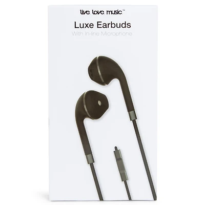 earbuds with mic, soft comfortable earbuds, live love music luxe music, inline mic line microphone, smartphone best for android, cheap five below under 20, 5, 10, reddit, budget 2018,
