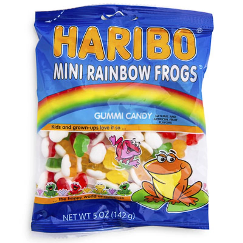 Haribo® Mini Rainbow Frogs Gummi Candy 5oz Bag