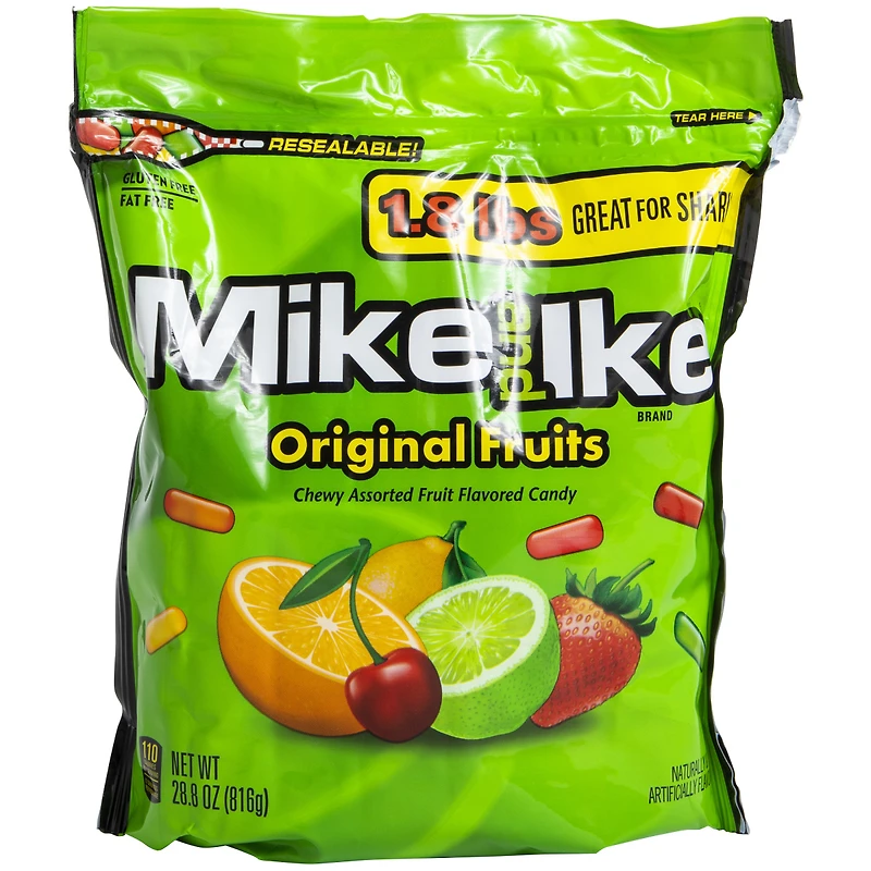 mike and ike original fruits 28.8oz stand up bag