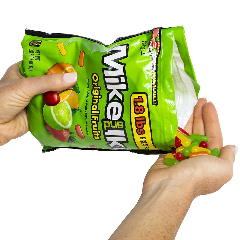mike and ike original fruits 28.8oz stand up bag