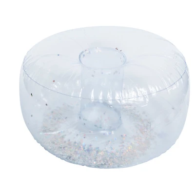 inflatable furniture;inflatables;inflatable ottoman;ottoman;room decor;dorm decor;furniture;room furniture;dorm furniture;blow up ottoman