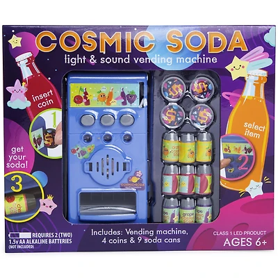 cosmic soda light and sound vending machine toy
