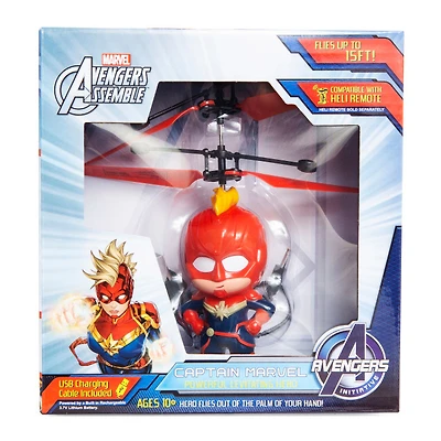 captain marvel levitating hero