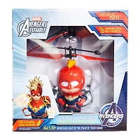 captain marvel levitating hero