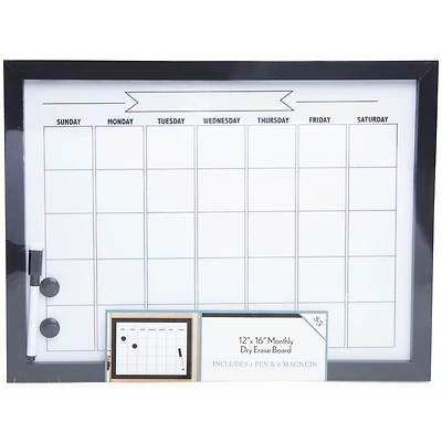 dry erase monthly calendar 12in x 16in