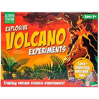 explosive volcano experiments science book and kit