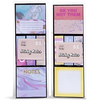 sticky notes variety pack with 240 sheets;sticky pack;sticky notes;stylish notes;post its;post it notes;back to school;school supplies;office supplies;stationery;five below