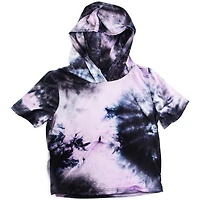 short sleeve, top, shirt, stretchy hoodie, t-shirt, tie dye juniors summer, tee, ladies, women, new style