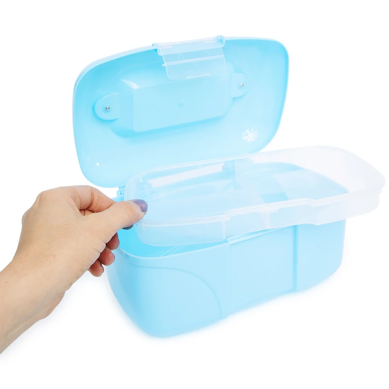 Storage Box Organizer - Light Blue 9.3in