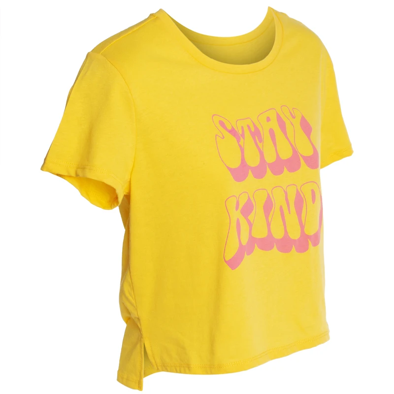 Juniors 'stay Kind' Cropped Graphic Tee