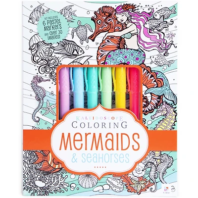 Mermaids & Seahorses Coloring Kit
