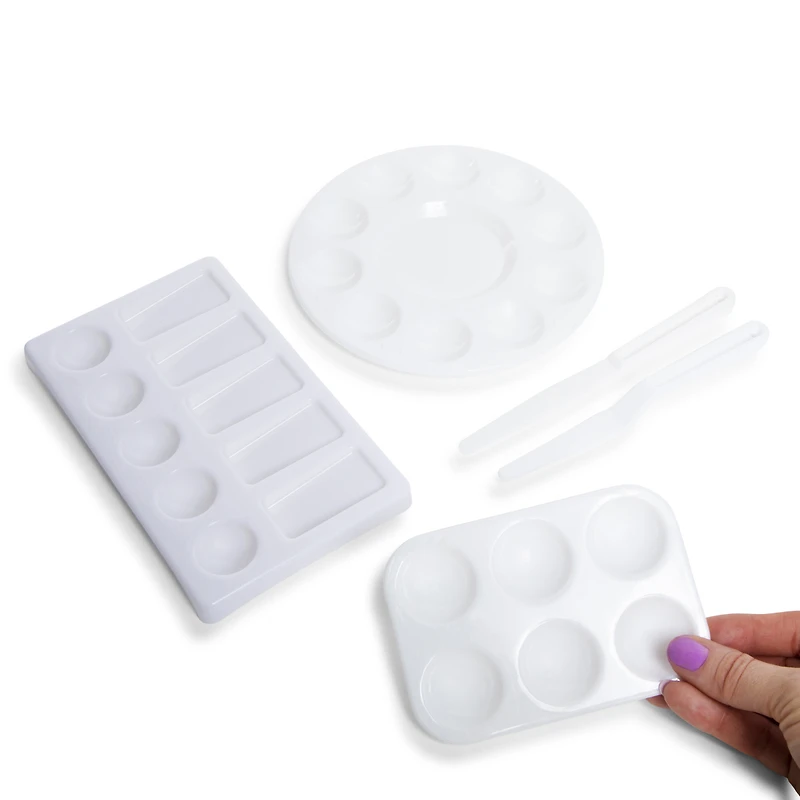 artist palettes and paint knives 5-piece set