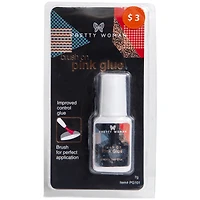 pretty woman brush on pink nail glue