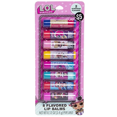 l.o.l. surprise! flavored lip balms 8-pack