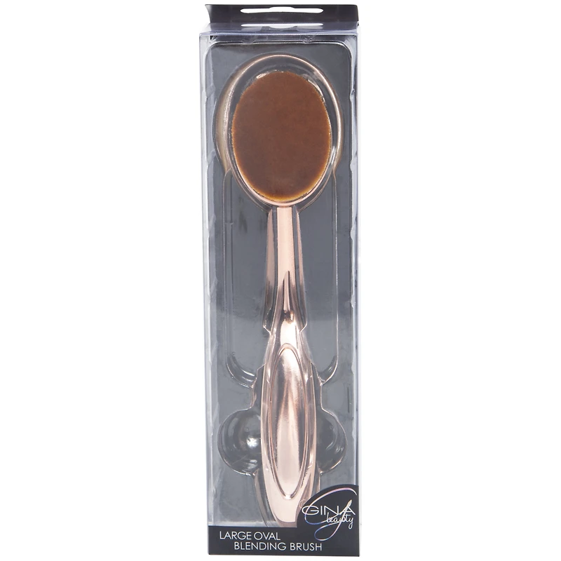 Large Oval Blending Makeup Brush - Rose Gold