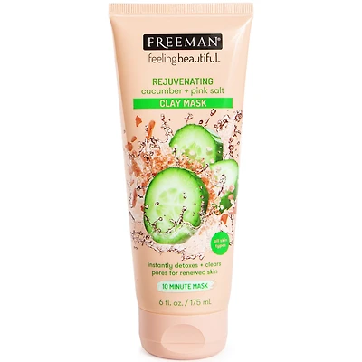 freeman feeling beautiful rejuvenating cucumber + pink salt clay mask