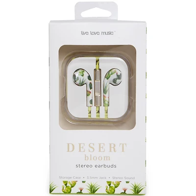 headphones, earbuds, cool floral tech accessories, gift idea, stocking stuffer