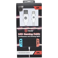 5ft LED controller charging cable for use with switch